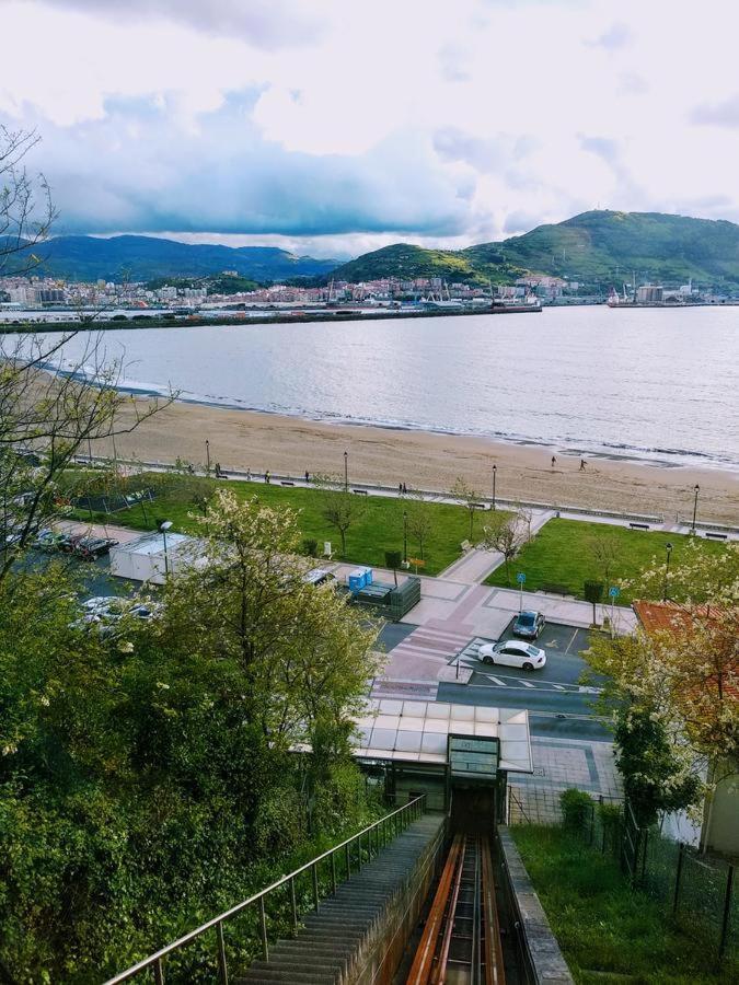 Apartamento En La Playa Con Parking Privado Getxo Exterior foto